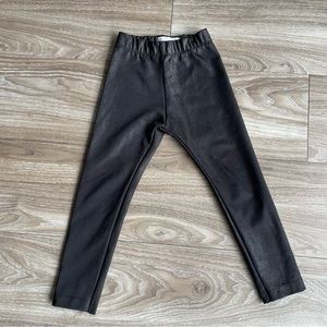 Zara Kids Black Moto Leggings